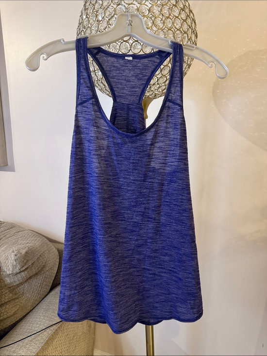 lululemon athletica Tops - lululemon athletica heathered cobalt racerback tank S